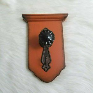 Unbranded Wall Art Amber Glass Door Knob Wall Hook Decor Coat